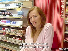 Slender Czech Milf Getting Pounded Hard In Her Shop