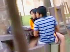 Paki Indian Public Sex On Bench