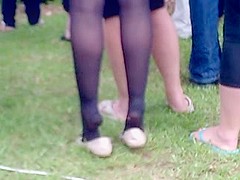Candid Nylon Soles With Cream Flats PT 2