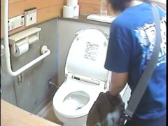 Real amateur girls pissing on the public toilet video