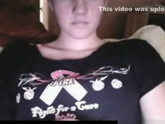 Busty girl has cybersex with her bf and fingers her massive hairy pussy
