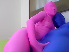 Zentai girl handjob dlzts-260