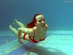 Juicy Russian Babe In The Pool - Lina Mercury