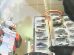 Teen panties upskirt with long haired bombshell in the local shop