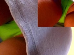 Plain suit surprising upskirt