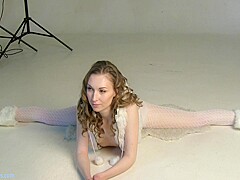 Nude Ballerina Known As Karolina, Ira, Ksenia B. The Ballet Dancer With A Beautiful Flexible Female 