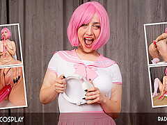 Anime Succubus Schoolgirl, Rada Brewer, Fucks Herself With Big Toy - NuCosplay