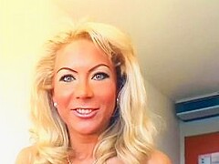 Linda Logan - Blonde German Milf Masturbates With A Banana
