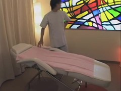 Japanese vixen came for a massage but got fucked really hard