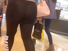 Pawg college girl showing out ass in a thong