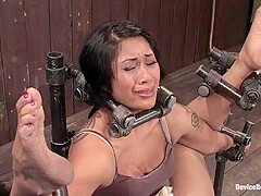 Dragon Lily - Hard Foot Caning, Harder Orgasms