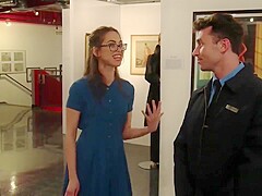 HOT TOUR GUIDE GETS FUCKED BY THE SECURITY GUARD - FULL SCENE /w RILEY REID