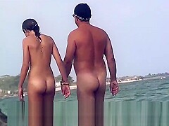 Sexy Nudist Naked Teen Hairy Pussy Lips Beach Voyeur