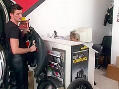 Pissing at the clothing shop