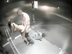 Stranger fucks girls in elevator