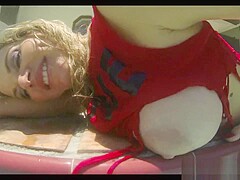 Busty MILF Vicky Vette Plays With Her Ass Outside!