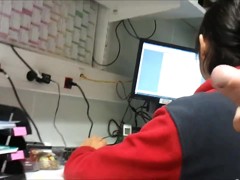 FLASHING BIG DICK AT WORK. MY COWORKER