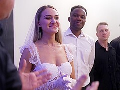 Real DPP Wedding 9 ON 1 Interracial Gang Bang with Siri