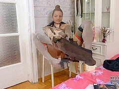 Nylon Encasement With A Sexy