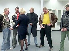 German Mature Gangbang