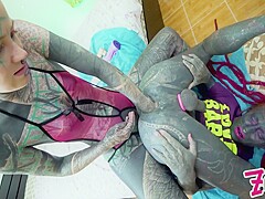 Femdom Anuskatzz Anal Fisting Tattooed Sissy - Squirt, Spunk Fountain, Toys, Anal Gapes, Prolapse