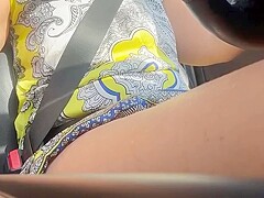 Amateur Wife Caught Masturbating In Car In Public
