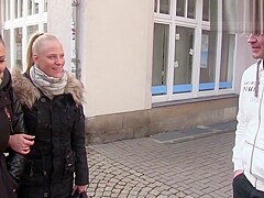 In the middle of the city ! Public sperm walk ! How the people look !