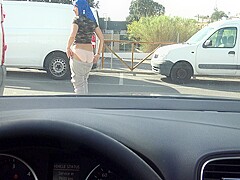 Algerian Prostitute With A Client In Her Car In A Suburb Of Marseille