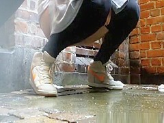 Compilation of teens caught peeing outdoors