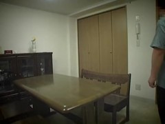 Two Jap hotties fucked hard in spy cam group sex video