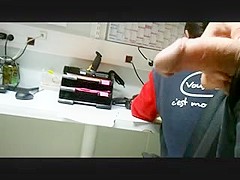 FLASHING BIG DICK AT WORK. WITH MY COWORKER