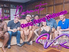 Gang Bang Welcome For A New Roommate