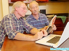 ### teen fucked and facialized by grandpa