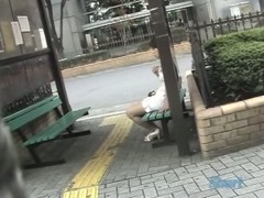 Public sharking video features an amazing Asian beauty.