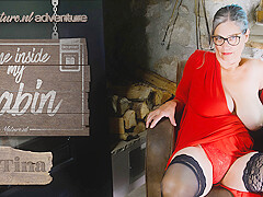 Big Breasted Hairy Grandma Busty Tina Invites You To Her Cabin And Have Fun