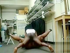 Black BBW gets penetrated by a monster cock